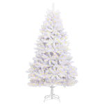 Mű karácsonyfa 300 LED PVC és Acél Fehér 3