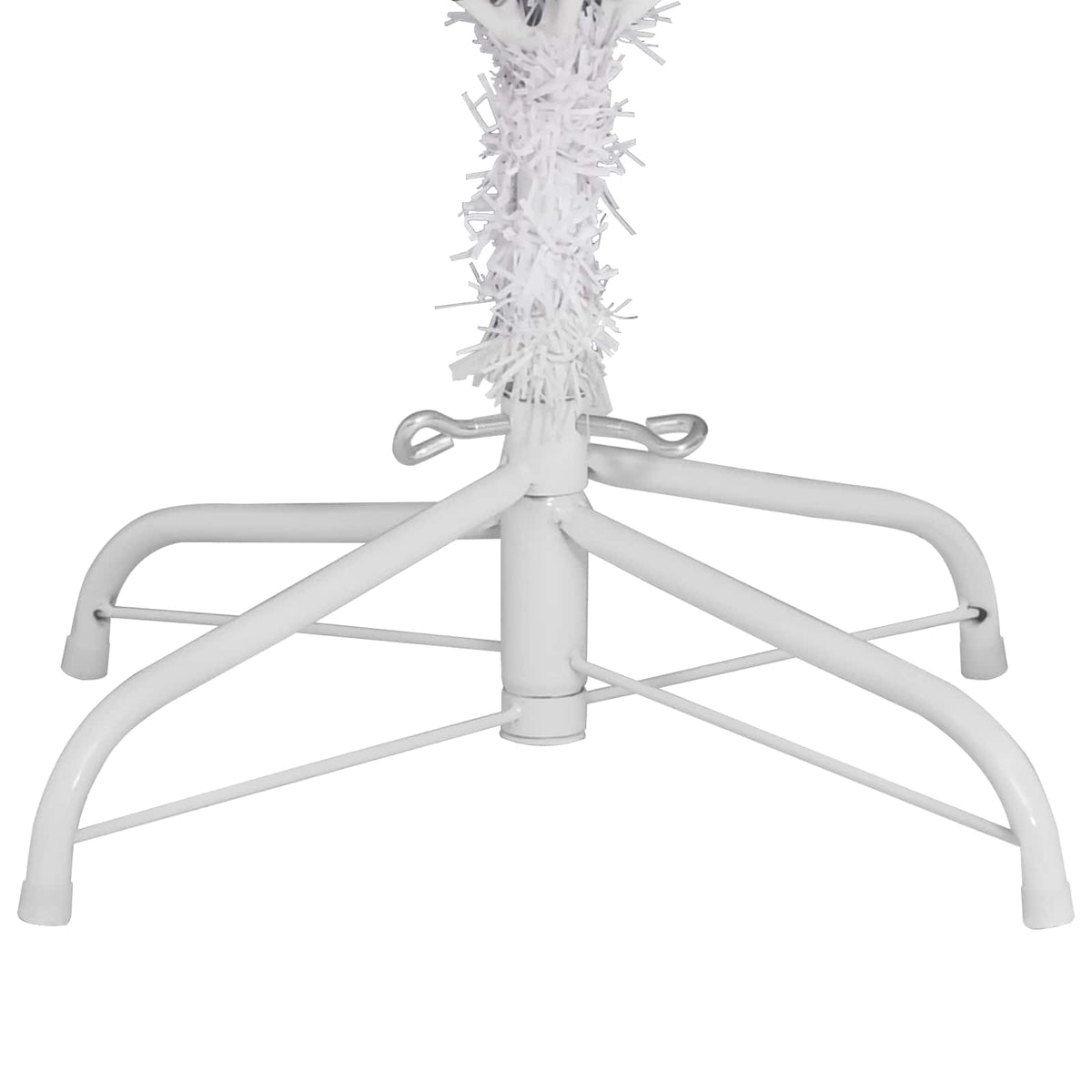 Mű karácsonyfa 240 cm PVC és Acél Fehér 11
