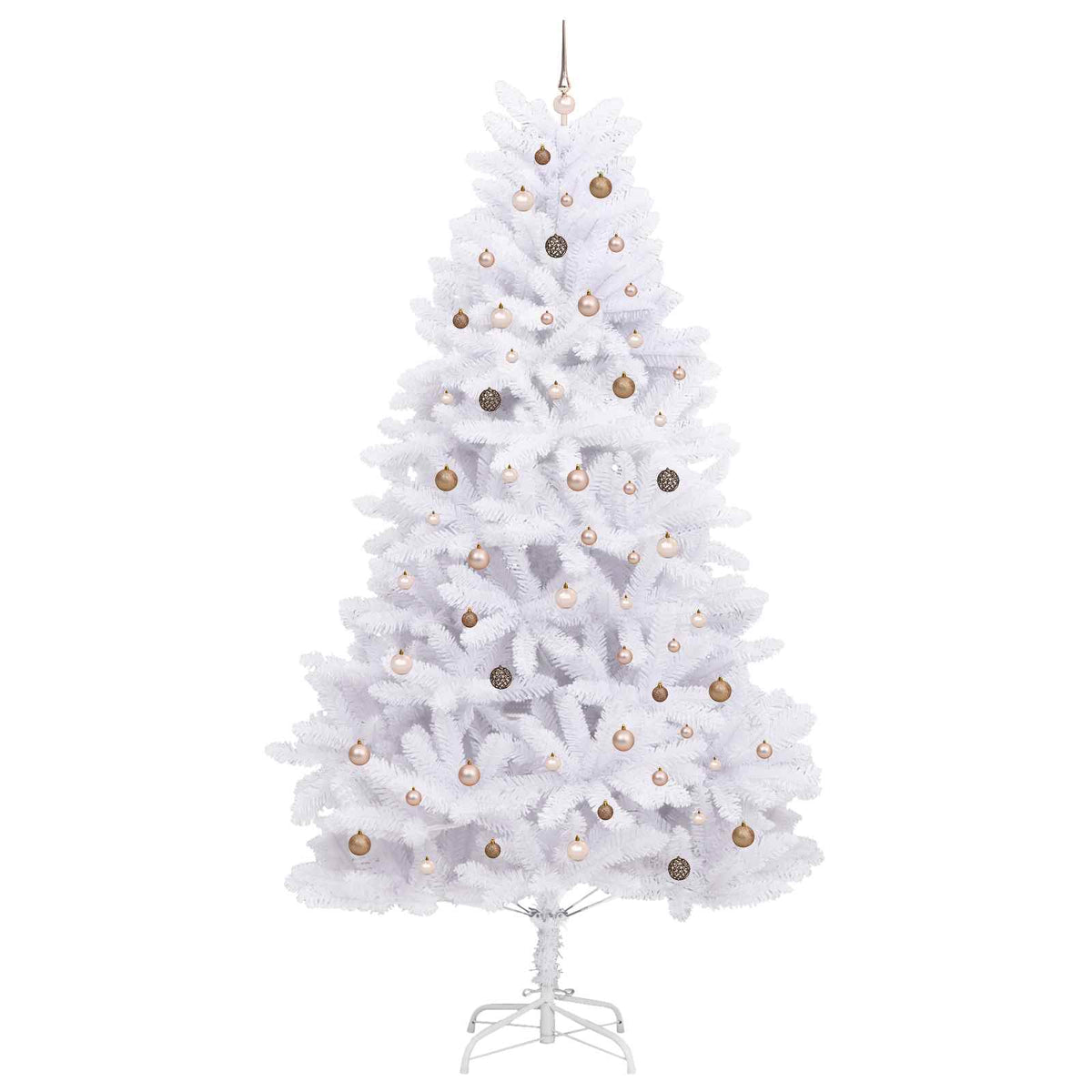 Mű karácsonyfa 300 cm PVC és Acél Fehér 4