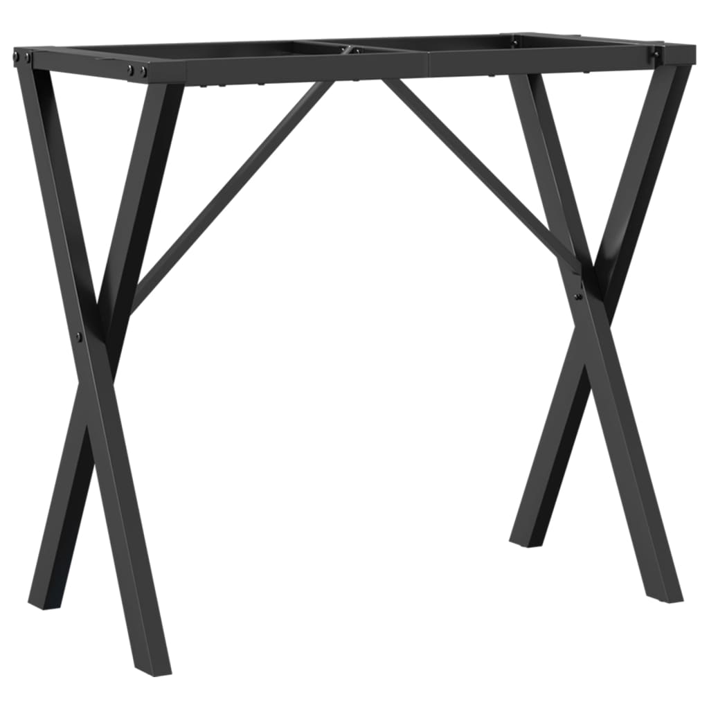 Acél dohányzóasztallábak X-alakú vázzal 80 x 40 x 73 cm 2