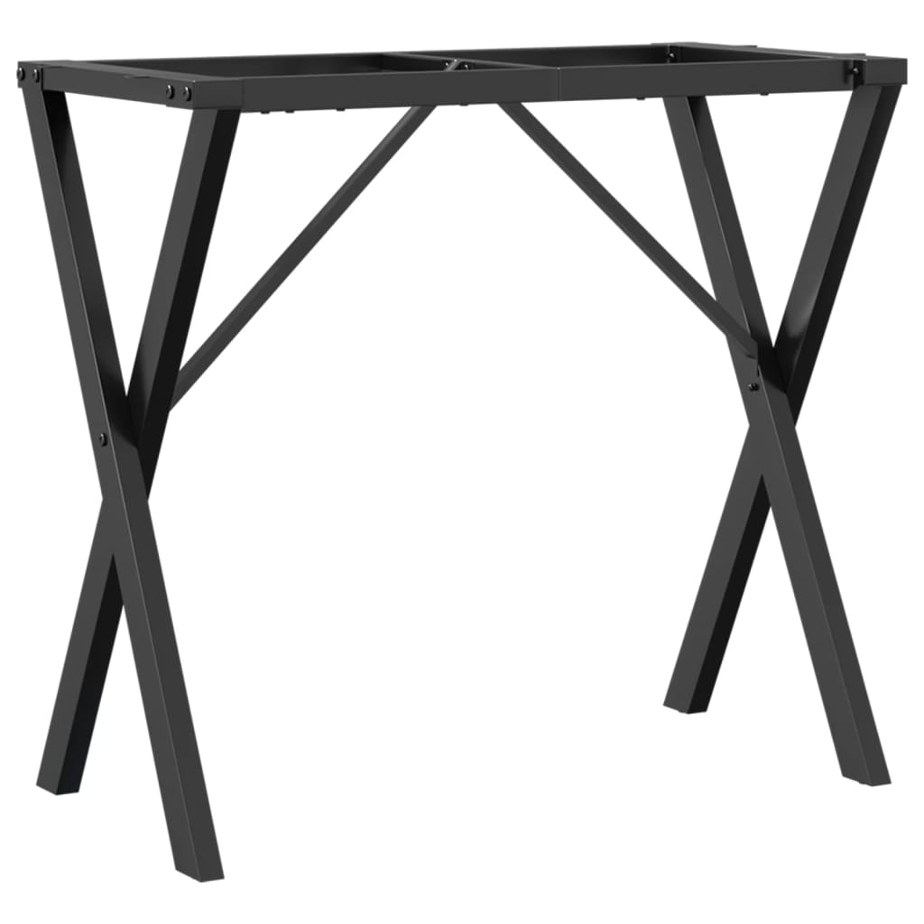 Acél dohányzóasztallábak X-alakú vázzal 80 x 40 x 73 cm 6
