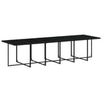 13 részes fekete polyrattan kerti ülőgarnitúra párnákkal 4