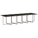 13 részes szürke polyrattan kerti ülőgarnitúra párnákkal 4
