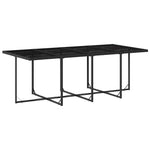13 részes fekete polyrattan kerti ülőgarnitúra párnákkal 3