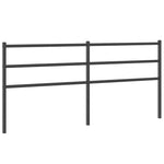 Fekete fém csere fejtámla 193 cm 2