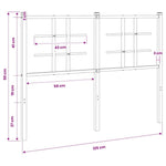 Fehér fém csere fejtámla 120 cm 6