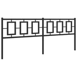 Fekete fém csere fejtámla 200 cm 2