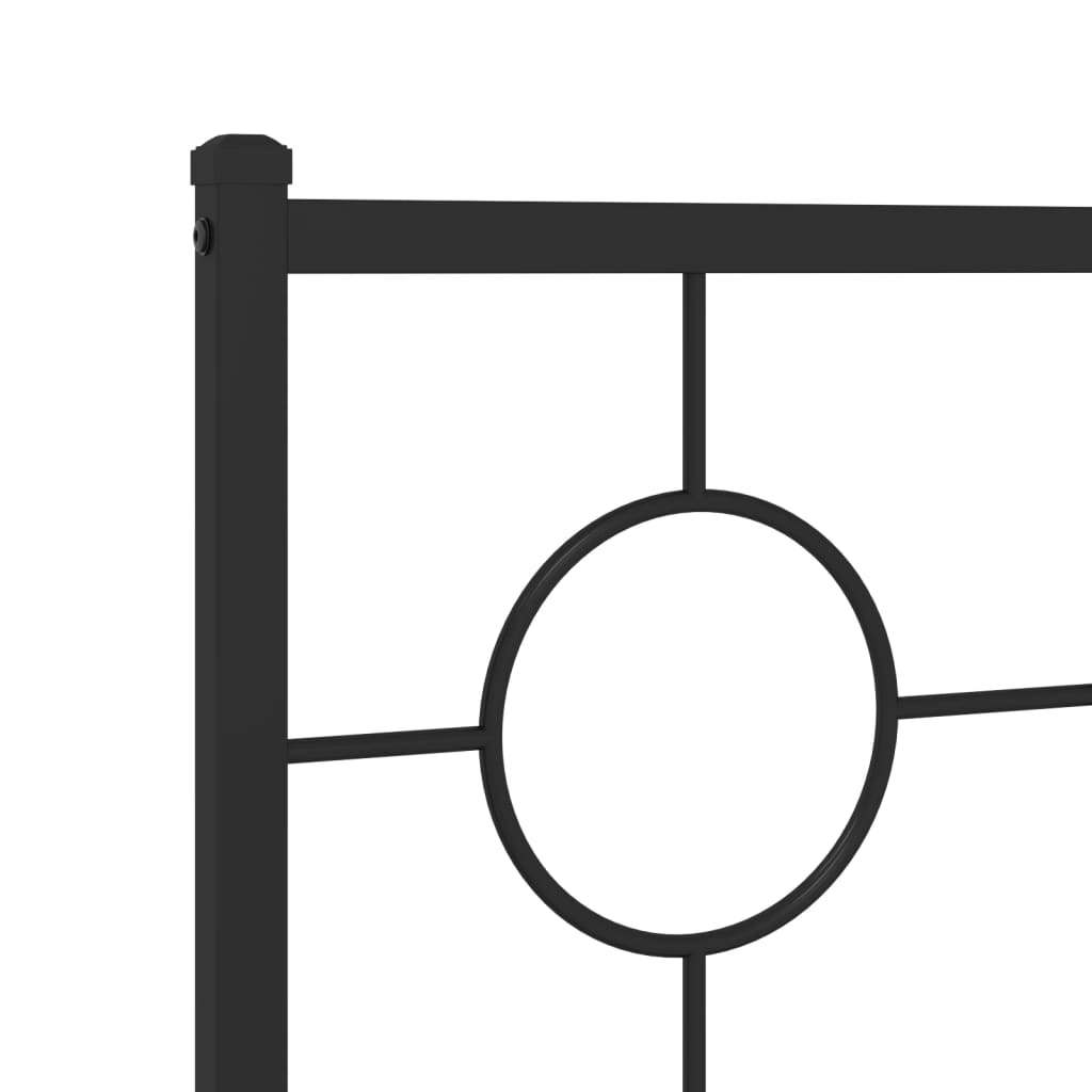 Fekete fém csere fejtámla 193 cm 6