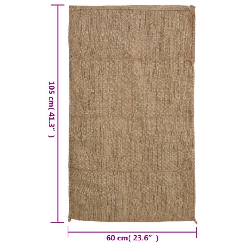 5 db jutazsák 60 x 105 cm 100% juta 340 gsm 7
