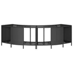2 db fekete polyrattan tárolópolc pezsgőfürdőhöz 4