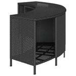 2 db fekete polyrattan tárolópolc pezsgőfürdőhöz 5