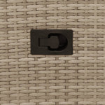 2 db bézs polyrattan dönthető kerti szék párnákkal 9