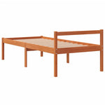 Viaszbarna tömör fenyőfa időseknek való ágy 75x190 cm 6
