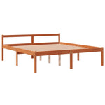 Viaszbarna tömör fenyőfa időseknek való ágy 150 x 200 cm 3