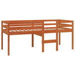 Viaszbarna tömör fenyőfa magasított ágy 90 x 200 cm 3