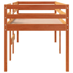 Viaszbarna tömör fenyőfa magasított ágy 90x190 cm 5
