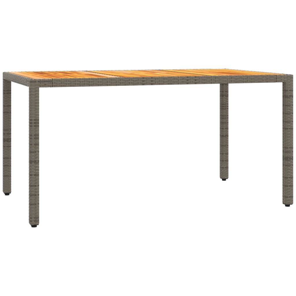 7 részes szürke polyrattan kerti étkezőgarnitúra párnával 4