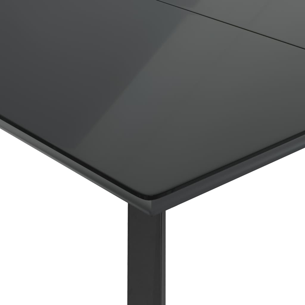 7 részes világosszürke polyrattan kerti étkezőszett párnával 6