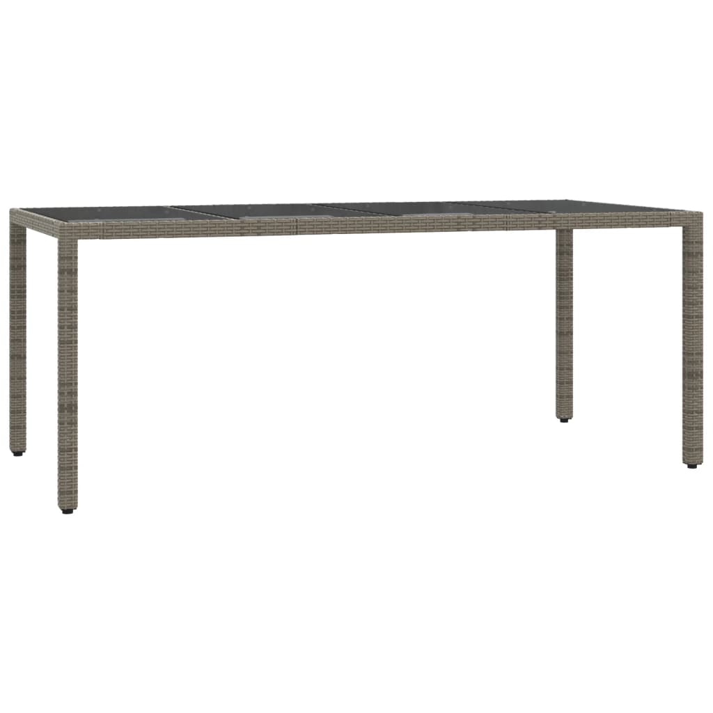 7 részes szürke polyrattan kerti étkezőgarnitúra párnával 4