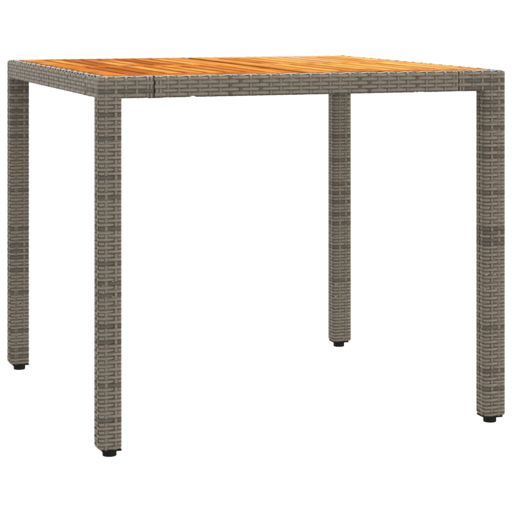 3 részes szürke polyrattan bisztrógarnitúra párnákkal 4