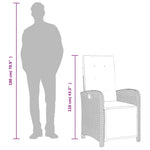 9 részes bézs polyrattan kerti étkezőgarnitúra párnákkal 10
