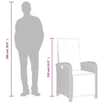 5 részes bézs polyrattan kerti étkezőgarnitúra párnákkal 10