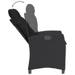 7 részes fekete polyrattan kerti étkezőgarnitúra párnával 6