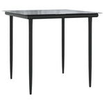 5 részes barna polyrattan kerti étkezőgarnitúra párnákkal 7