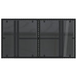 Fekete polyrattan üveglapos kerti asztal 100 x 55 x 73 cm 9
