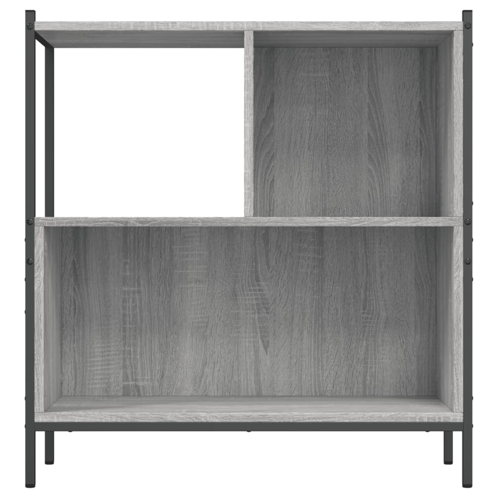Szürke sonoma színű szerelt fa könyvespolc 72 x 28 x 77,5 cm 5