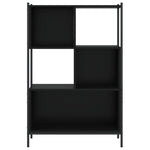 Fekete szerelt fa könyvszekrény 72x28x109 cm 5