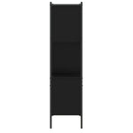 Fekete szerelt fa könyvszekrény 72x28x109 cm 6