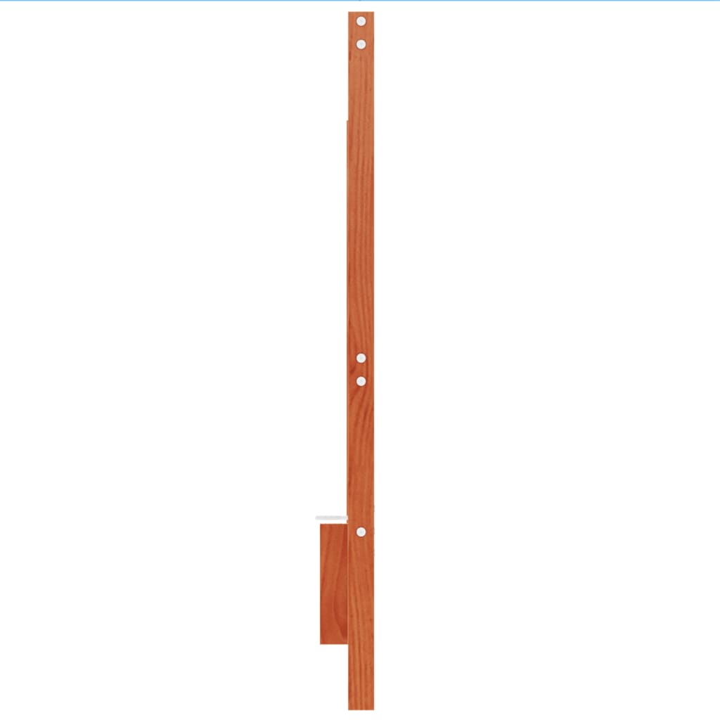 Viaszbarna tömör fenyőfa fejtámla 135 cm 5