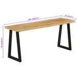 Tömör mangófa pad természetes éllel 105 cm 8