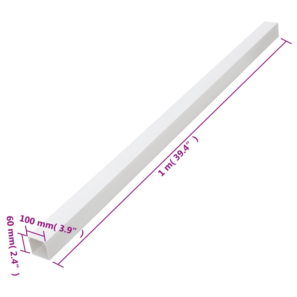 PVC kábelcsatornák 100 x 60 mm 10 m 9