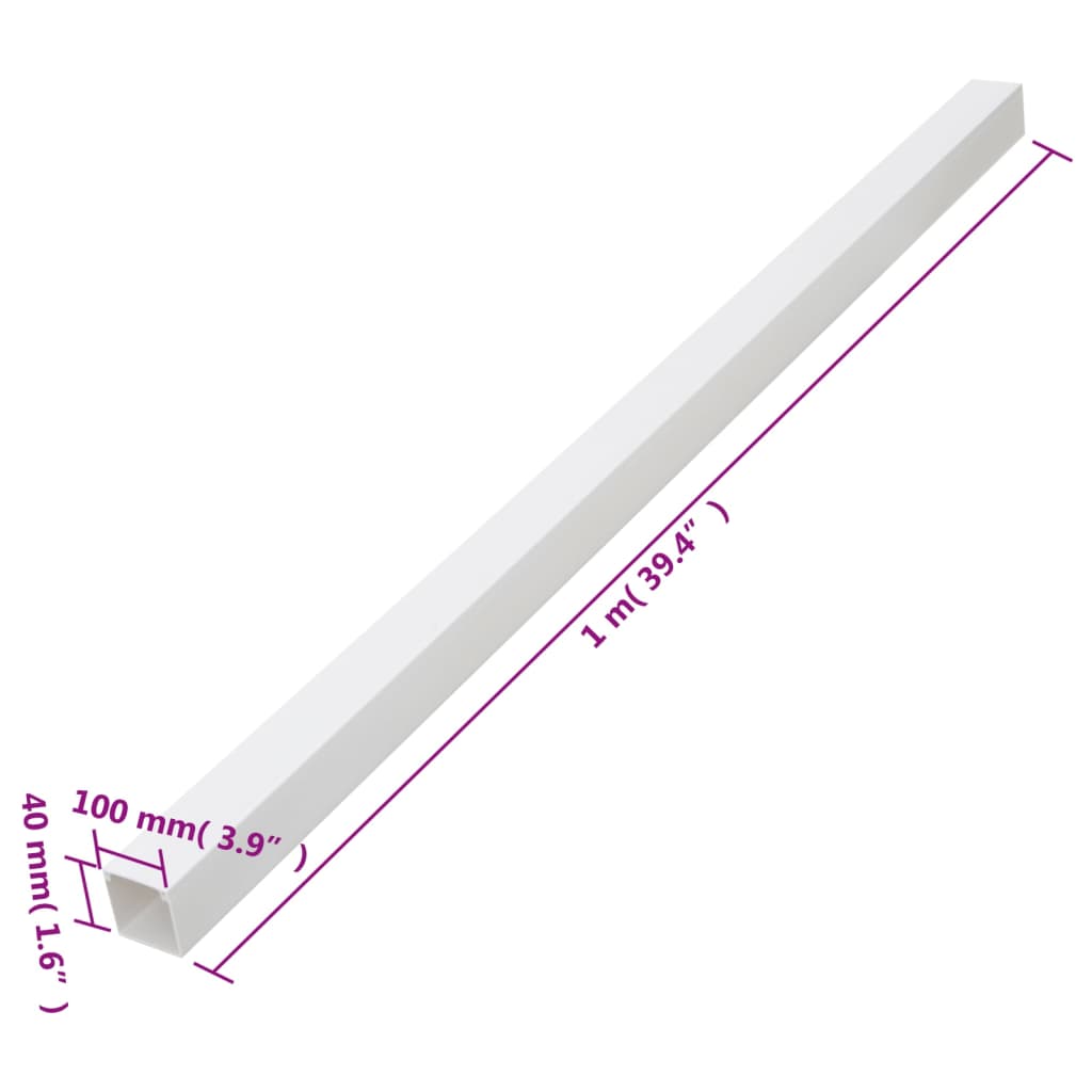 PVC kábelcsatornák 100 x 40 mm 30 m 9