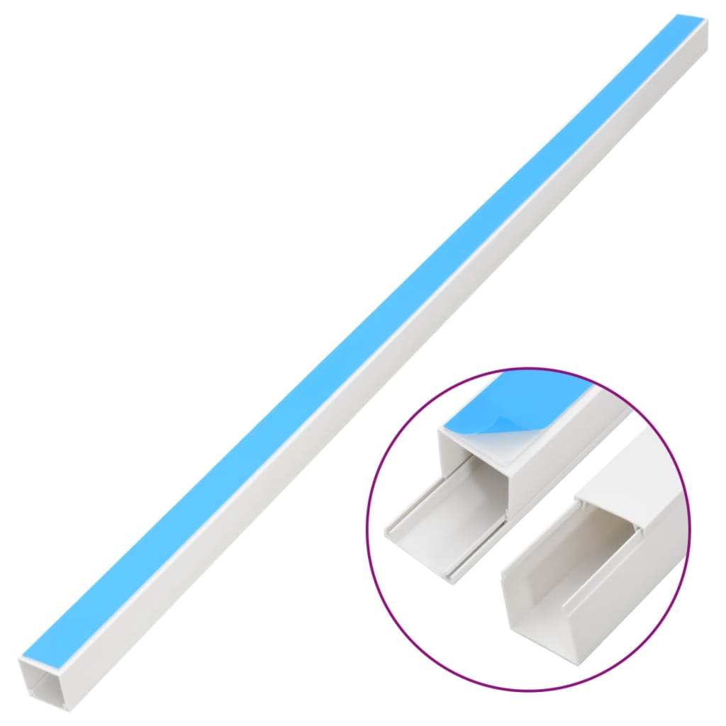 Öntapadós PVC kábelcsatorna 20 x 10 mm 10 m 3