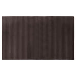 Négyszögletű sötétbarna bambusz szőnyeg 60 x 100 cm 2