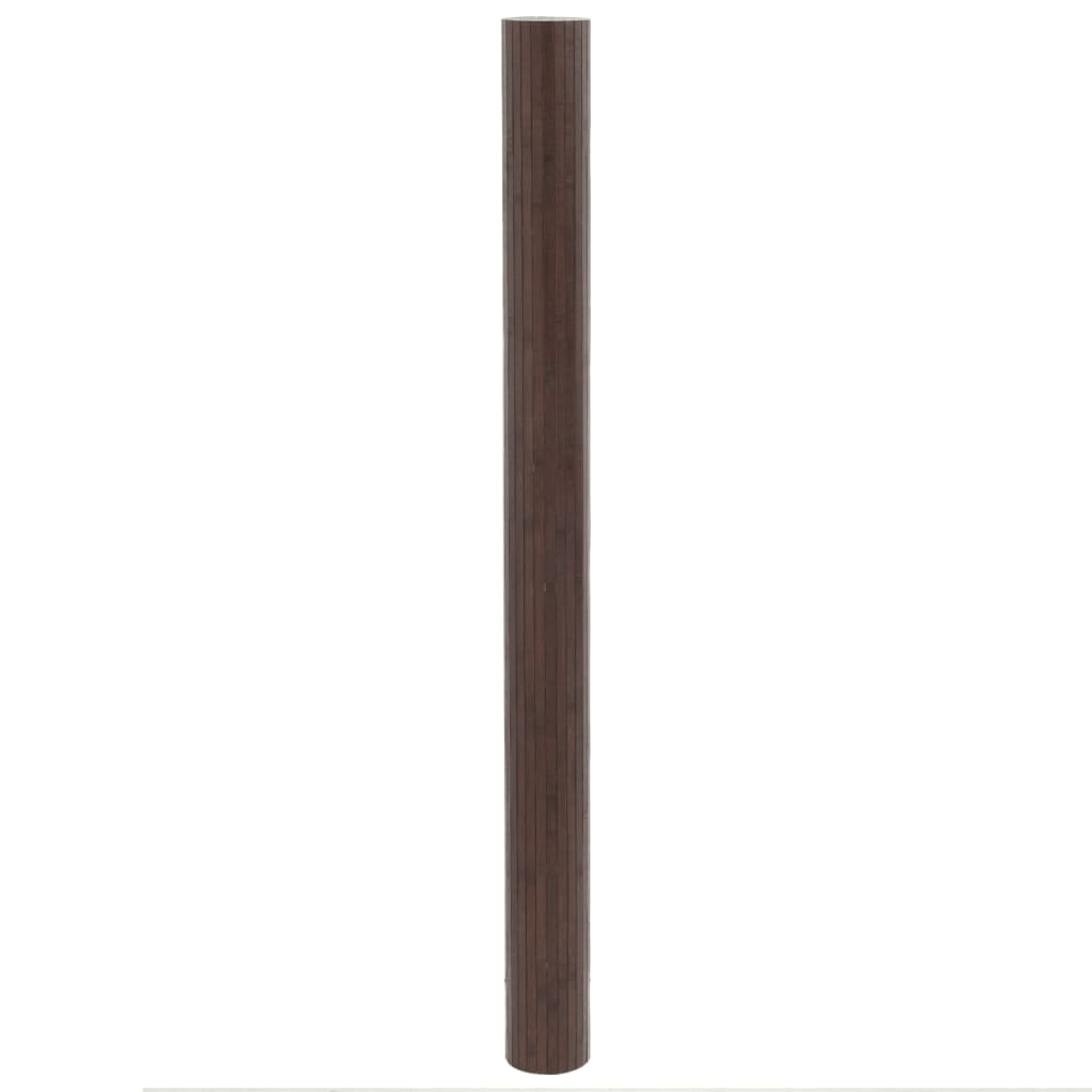Négyszögletű sötétbarna bambusz szőnyeg 80 x 400 cm 3
