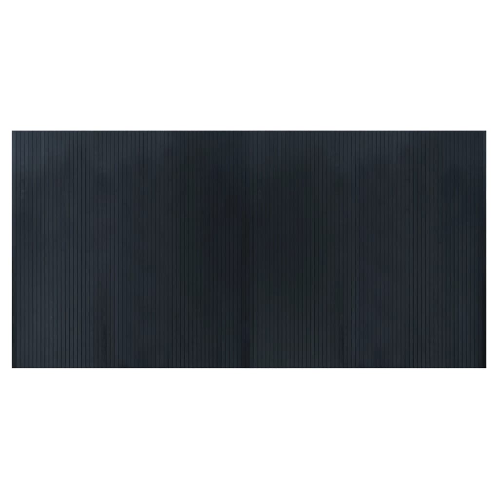 Négyszögletű szürke bambusz szőnyeg 100 x 200 cm 2