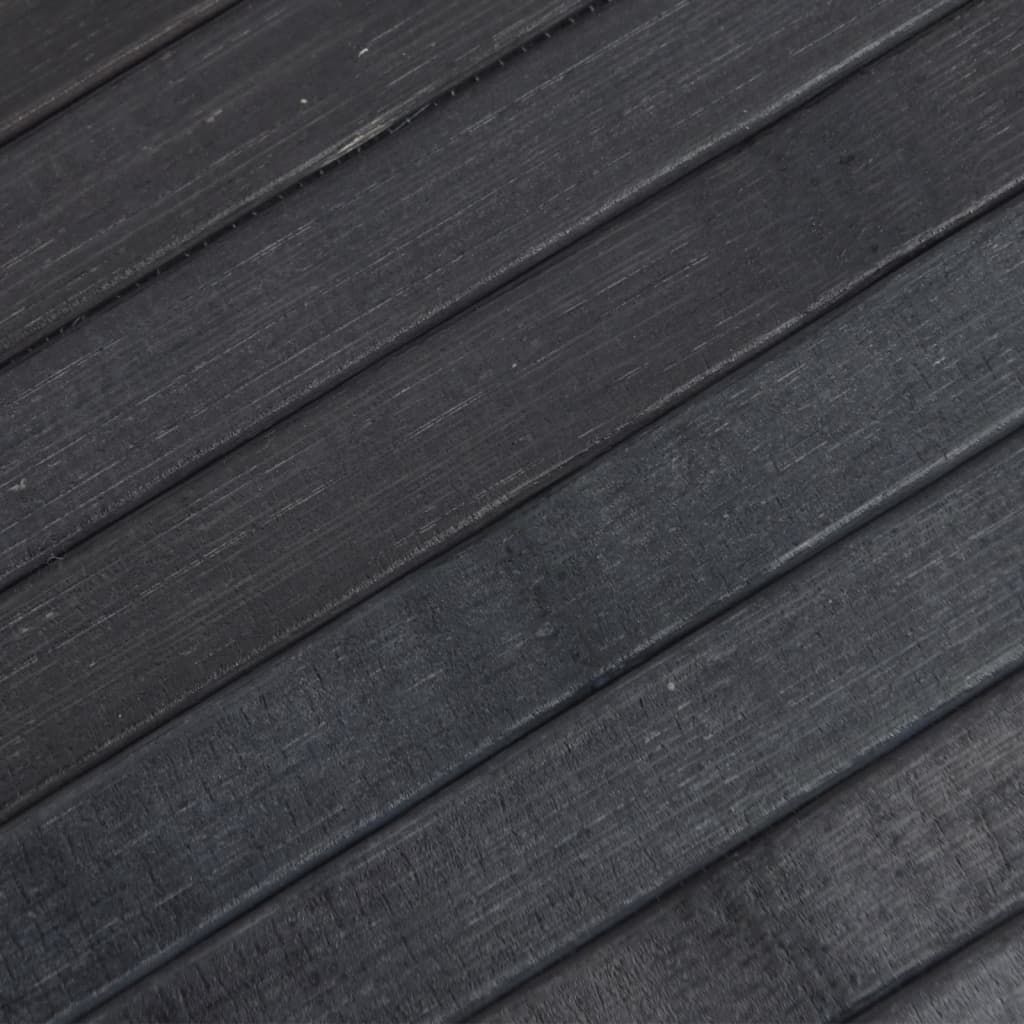 Négyszögletű szürke bambusz szőnyeg 100 x 200 cm 7