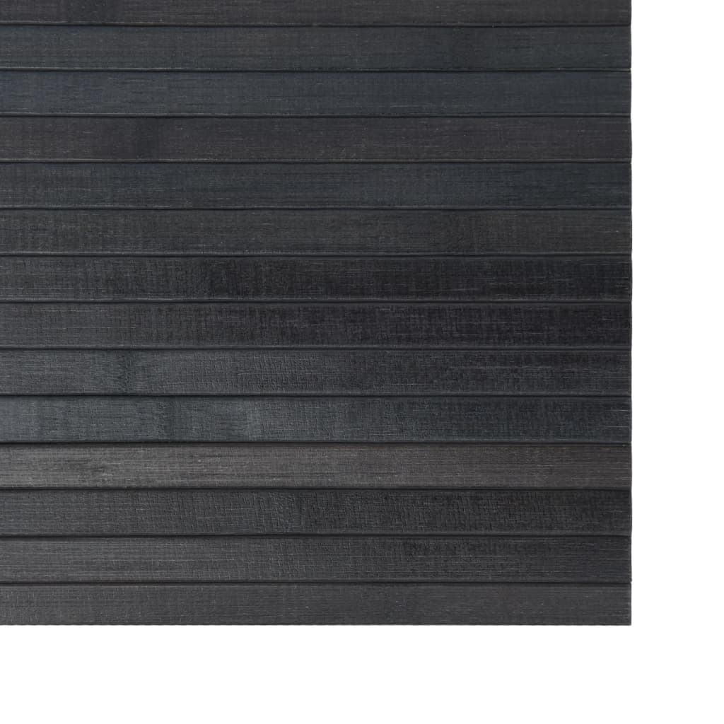 Négyszögletű szürke bambusz szőnyeg 100 x 400 cm 6