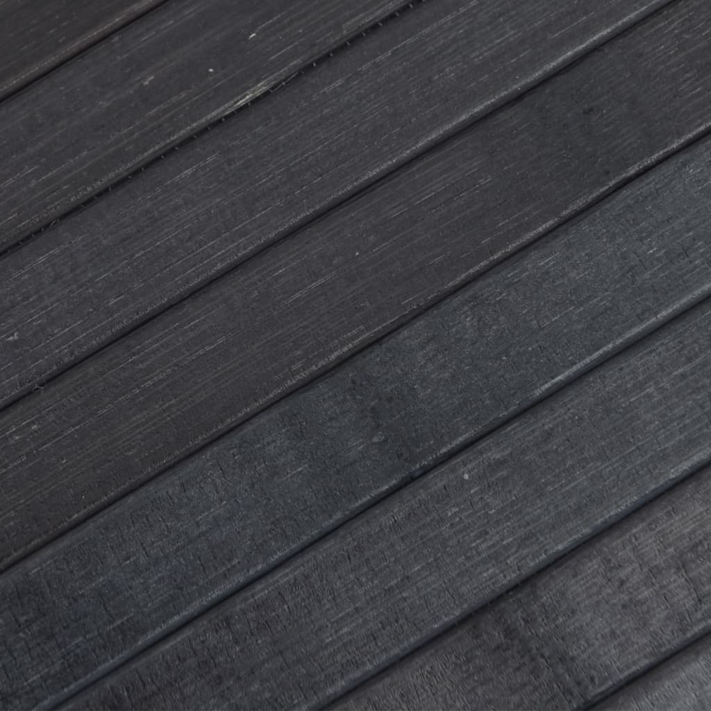 Négyszögletű szürke bambusz szőnyeg 100 x 400 cm 7