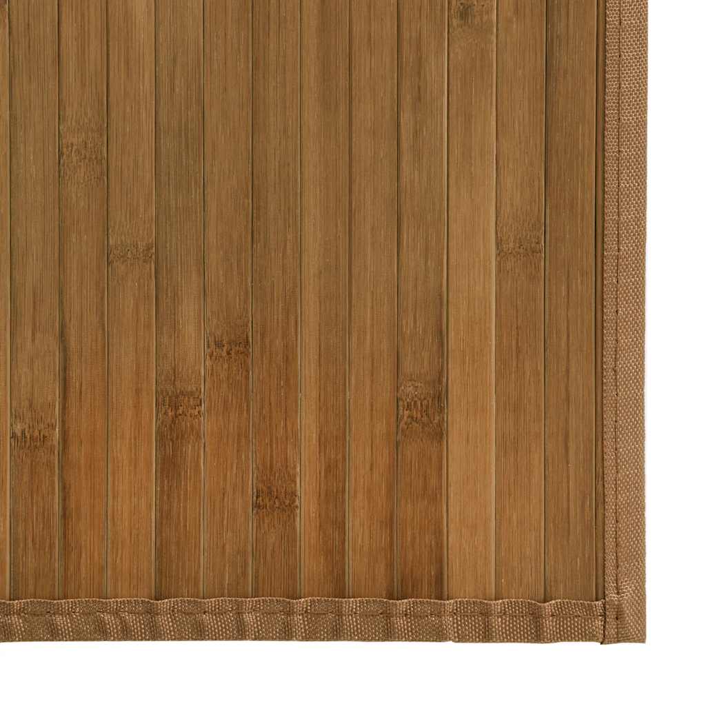 Négyszögletű barna bambusz szőnyeg 60 x 1000 cm 6