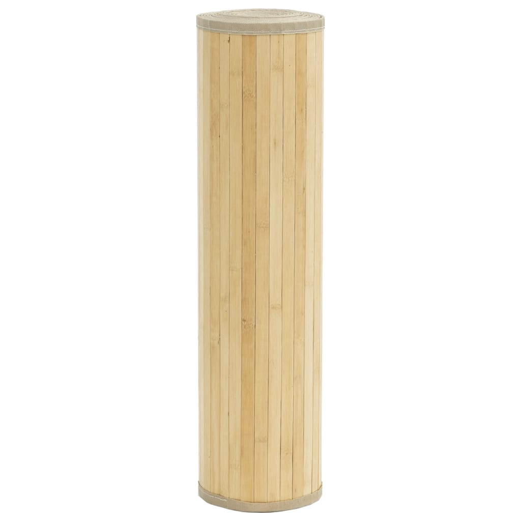 Négyszögletű világos természetes bambusz szőnyeg 70 x 1000 cm 3