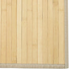 Négyszögletű világos természetes bambusz szőnyeg 70 x 1000 cm 6