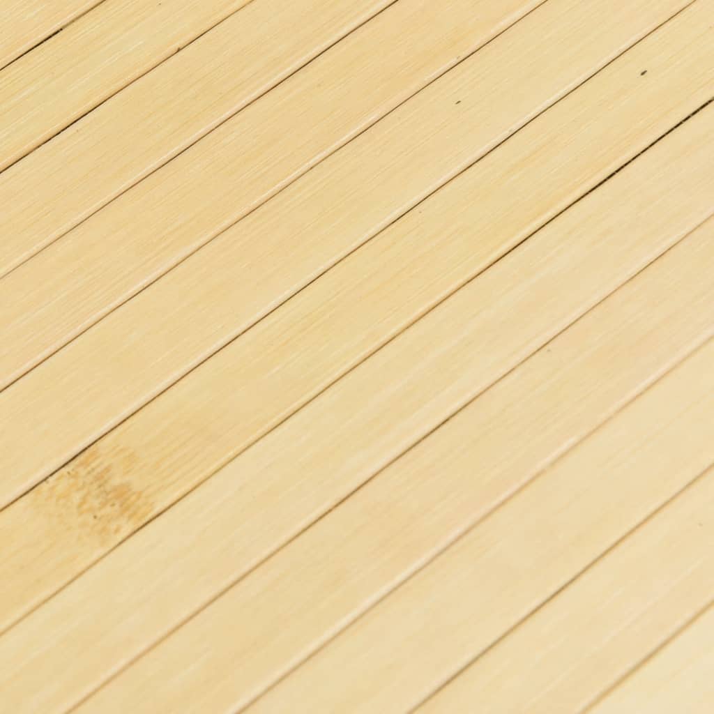 Négyszögletű világos természetes bambusz szőnyeg 70 x 1000 cm 7