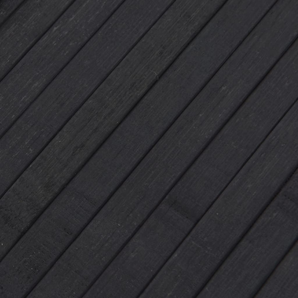 Négyszögletű szürke bambusz szőnyeg 80 x 200 cm 7