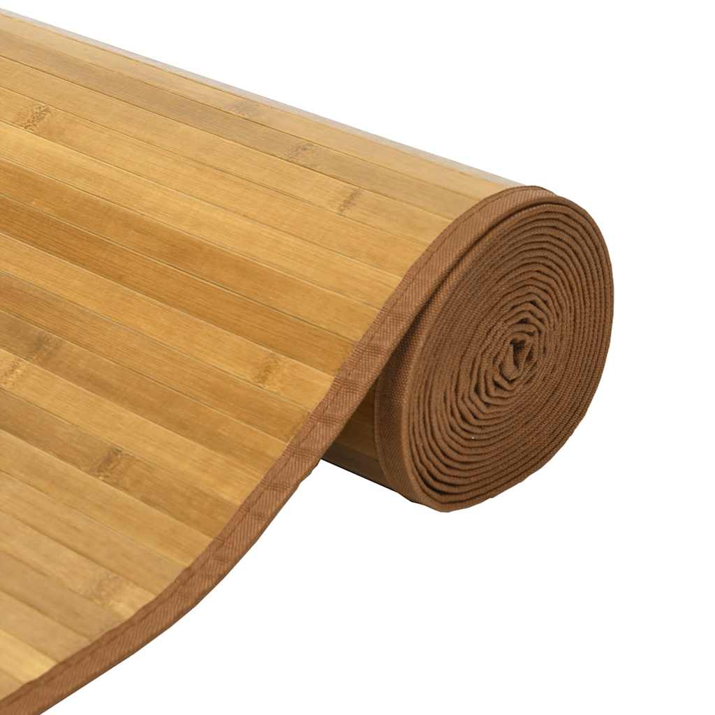 Négyszögletű természetes bambusz szőnyeg 80 x 400 cm 4