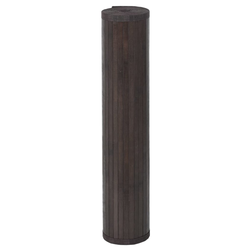 Négyszögletű sötétbarna bambusz szőnyeg 100 x 1000 cm 3